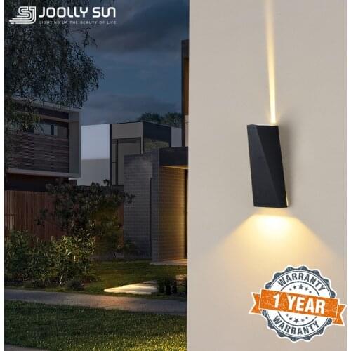 Joollysun Outdoor Wall Light Decoration Wall Lighting for Home LED Lamp Porch Light Waterproof IP55 Balcony Lights 6W AC Powered