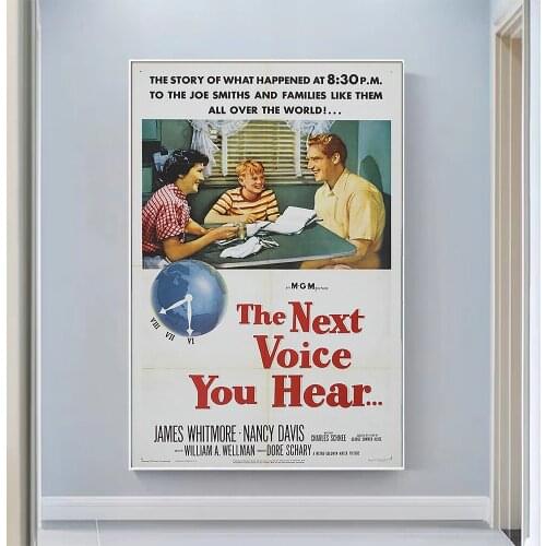 V0716 The Next Voice You Hear... Vintage Classic Movie Wall Silk Cloth HD Poster Art Home Decoration Gift