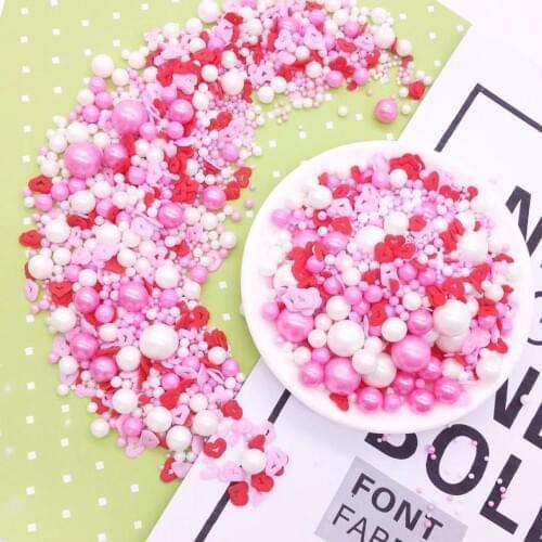 Valentines Sprinkles Pink White Mix Edible Cake Sprinkles Suitable for Vegans Gluten Dairy Free Pearls Cupcakes