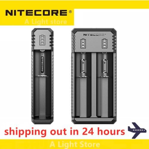 NITECORE UI1 UI2 Battery Charger Portable USB Li-ion Battery Charger compatible with 26650 20700 21700 18650 16340 14500 battery