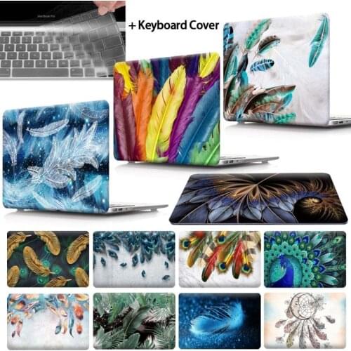 For Apple MacBook Air Pro Retina 11 12 13 15 / Pro 13 15 16 Touch Bar- Feather Hard Shell Laptop cover case + keyboard skin