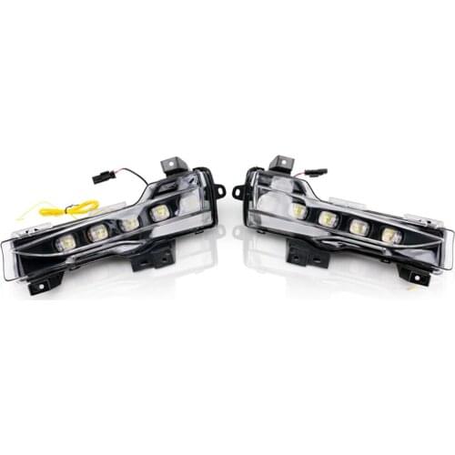1 Pair Led Car Lamp Daytime Running Light Fog Light Turn Signal Light For Tesla Model 3 2017-2020 Auto Accessories high bright