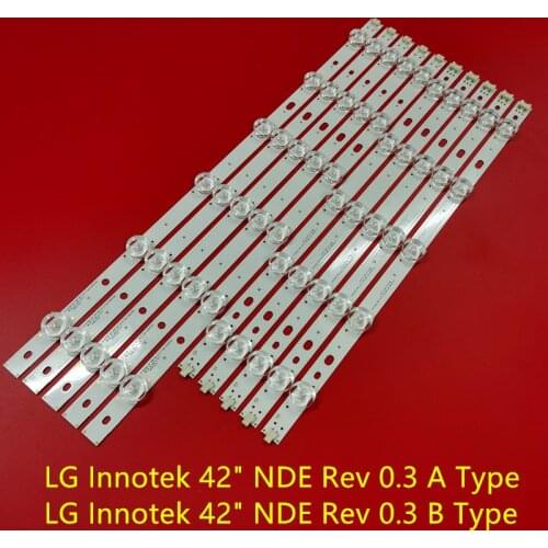 LED Backlight strip 11 lamp For LG Innotek 42 NDE Rev 0.3 A B Type 42LN5100-CP 42LM3450 42LS345T 42LS3150-CA SVL420A60 A-TYPE B