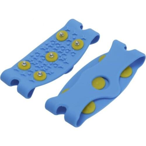 5-Stud Shoes Cover Thermal Cycling Shoe Anti Slip Snow Ice Climbing Spikes Grips Crampon Cleats