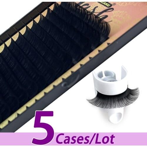5pcs/lot MASSCAKU Matte Soft Individual Eyelashes New style Lash Extensions 2021 Private Label Mink Eyelashes and Packging