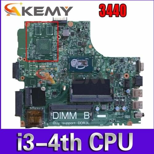 Akemy I3-4030U FOR Dell Latitude 3440 Laptop Motherboard DL340-HSW 13221-1 PWB WVPHP CN-0RGV81 RGV81 Mainboard 100% Tested