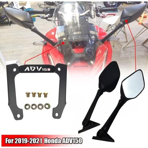 Modified Motorcycle Accessories rear view mirror Windscreen windshield bracket Holder for HONDA ADV150 X ADV 150 2019 2020