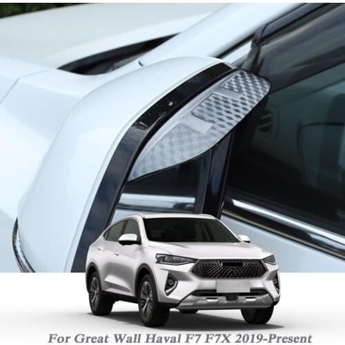 Car Rearview Mirror Rain Eyebrow Auto Shield Snow Guard Sun Side Visor Shade Protector For Great Wall Haval F7 F7X 2019-Present