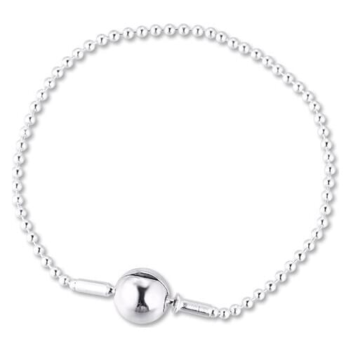 Beaded Essence Clasp Bracelets 925 Sterling Silver Jewelry Free Shipping