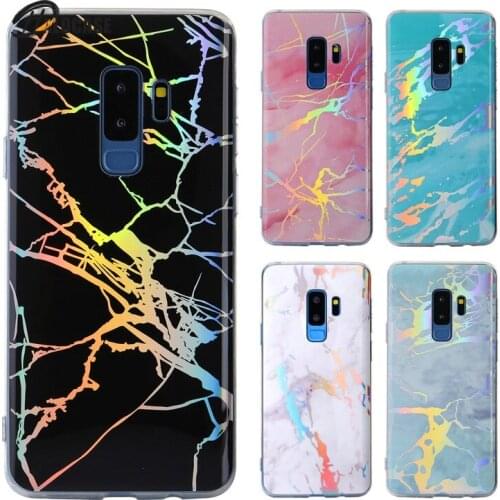 For Sumsung note 9 Galaxy s8 Plus s9 Plus s7 Fashion Marble stand Case For sumsung note 8 Gold Plating Colorful Kickstand Case