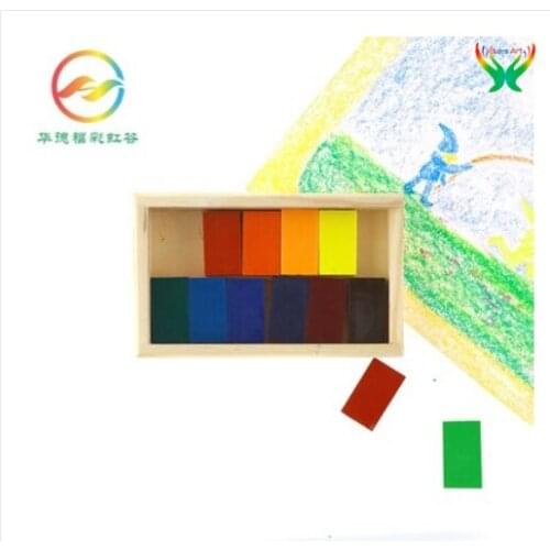 Imported beeswax wax block wooden box packing painting supplies Wax stick DIY by hand for children art supplies
