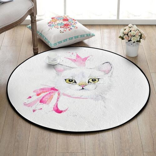 Kids Cartoon Round Carpets Child Gym Rug Baby Toys Pouch Storage Organizer Baby Play Game Crawl Mat Outdoor Blanket Tapete