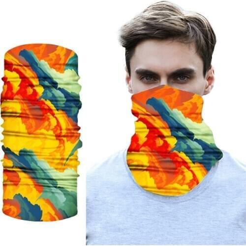 Elastic Thin Head Face Neck Gaiter Tube Bandana Scarf Dustproof Breathable Soft Half Face Scarves Outdoor Cycling Accessories
