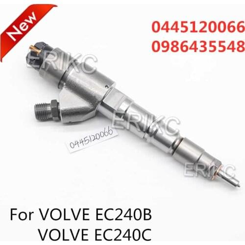 ERIKC 0 4445 120 066 Common Rail Diesel Injector Nozzle 0445120066 0445 120 066 for Injector VOLVE EC240B /EC240C