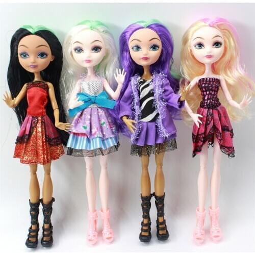 4 pcs/Set Dolls Ever After Doll Fashion Monster Doll High Quality Moving joint For BJD dolls reborn baby toys gift for girl