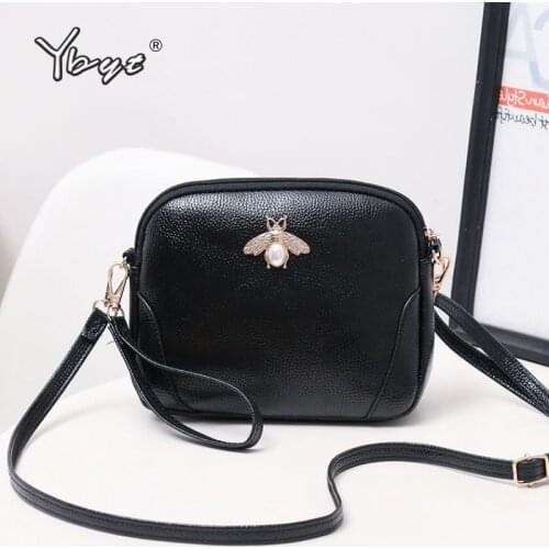 YBYT new fashion messenger bags for women 2020 bee luxury handbags designer PU leather female shoulder shell bag torba damska