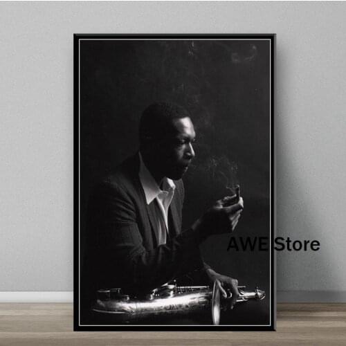 John Coltrane Jazz Musician Music Singer Star Painting Poster Prints Canvas Wall Picture For Home Room Decor