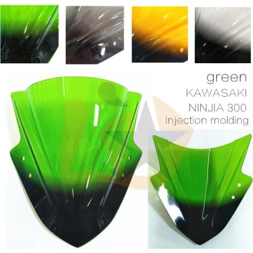 Motorcycle fairing windshieldcover high quality fit for Ninja 300 Windshield Wind Deflectore Smoke Clear breez