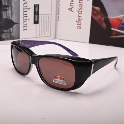 Evove Driving Goggles Women Polarized Sunglasses Cover Glasses Frames Fit Over Clip on Spectacles Myopia Driver Female Ladies