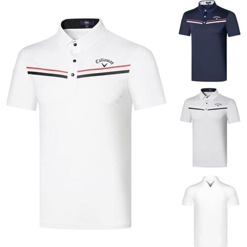 Golf clothes mens shirt sports and leisure summer anti-pilling, anti-wrinkle, anti-shrinking, breathable short sleeves
