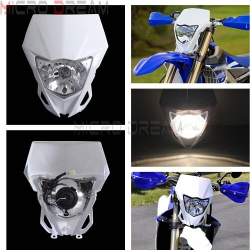 Motorcycle Headlight Headlamp For Yamaha WR250F & WR450F 2018 MX Enduro Dirt Bike Universal 35W Head Light for KLX CRF YZF DRZ
