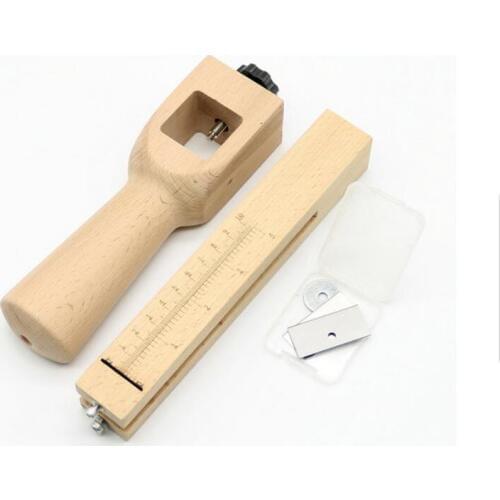 Professional Wood Adjustable Strip and Strap Cutter Craft Tool Leather Hand Cutting Tools DIY