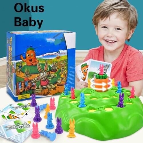 BabyS Educational Toys Bunny Rabbit Competitive Trap Game Play Chess Toy Children Family Fun Game Childhood Educational Toys