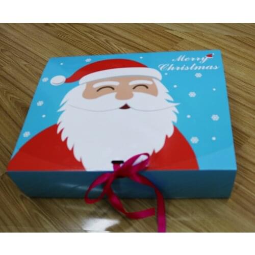 31*25*8cm Merry Christmas paper box, candy food Biscuits Packaging Box Macarons Biscuits boxes