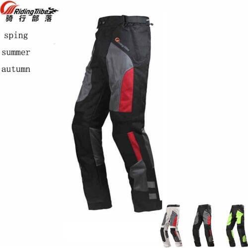 2017 Breathable mesh fabric Riding Tribe Motorcycle Pants, Motorbike Racing trousers with protector Knee hip M L XL 2XL 3XL 4XL