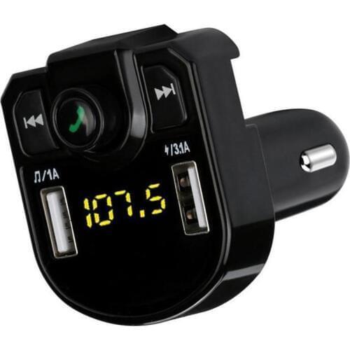LED Display Battery voltage 4.1A Bluetooth Car Charger Kit Dual USB MP3 / WMA / WAV Port FM Transmitter MP3 Phone Music Player
