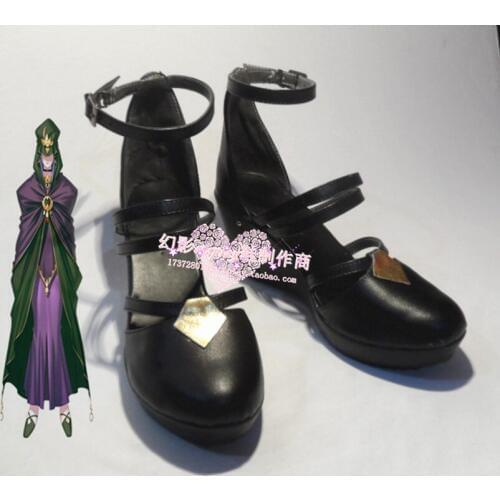 Fate Stay Night Caster Black Halloween Shoes H016