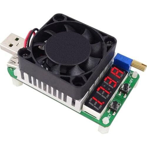 USB Intelligent Protection Adjustable 5A 25V 35W Constant-current Electronic Load Voltmeter Aging Amplifier Resistance LD35
