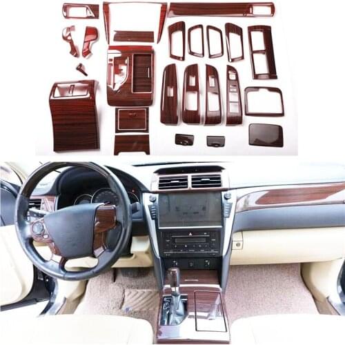 Interior Wooden Color Trim Panel Garnish Cover Car Accessories For Toyota Camry 2012 2013 2014 2015 2016