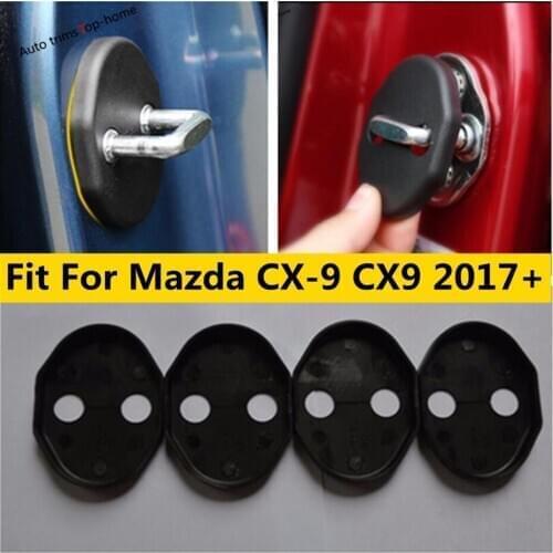 Yimaautotrims Fit For Mazda CX-9 CX9 2017 2018 2019 2020 Car Door Lock Buckle Plastic Protective Cover Kit