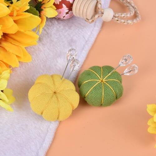 1PC DIY Craft Needle Pin Cute Pumpkin Shaped Cushion Holder Sewing Kit Pincushions Home Sewing Supplies