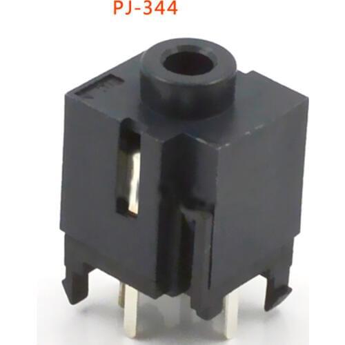 10pcs Jack 3.5mm Audio Connector Headphone Jack 3.5 Vertical Plug-in Headset Plug PJ-344 Socket
