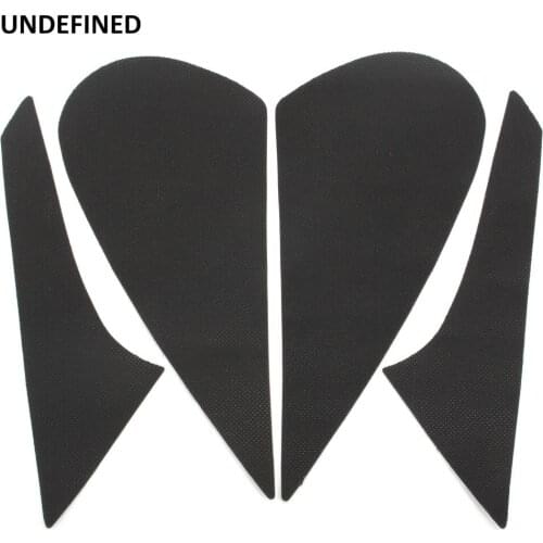 4Pcs Motorcycle Gas Knee Grip Protector Decal Rubber Traction Fuel Tank Side Pad For Kawasaki Z Z650 Z750 Z900 Z1000 Universal