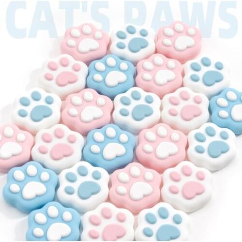 4Pcs Silicone Cat Claw Meat Pad Thumb Grip Joystick Caps for Switch and Switch Lite Cover Analog Thumb Stick Grips Accessories