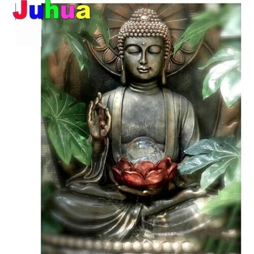 Buddhas diamond embroidery custom photos complete with rhinestone diamond mosaics set in animal home decor