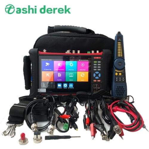 Security Cctv Tester Monitor,7inch Camera Tester 8mp Cvi Tvi Ahd Sdi Digital Multimeter Level Meter Test HDMI In/out Camera Test