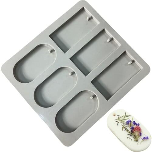 DIY Candles Aroma Wax Tablets Silicone Mould Hand-made Dried Flowers Aroma Wax Tablets Silicone Mold Soap Molds