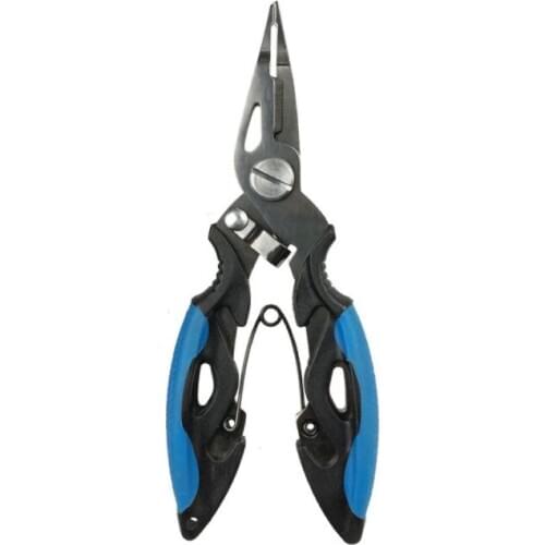 Road Clamp Titanium Plating Small Tip Open Loop Bait Tool Multifunctional Fishing Scissors Lure Plier Accessories