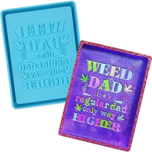 Rolling Tray Resin Mold Sturdy Silicone Tray Molds for DIY Jewelry Casting Trinkets Storage DIY Jewelry Holder Home Decoration