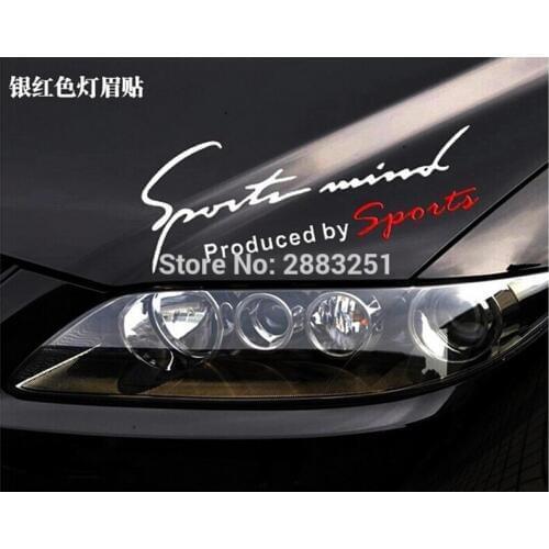 Reflective Lamp Eyebrow Sports Styling Hood headlight stickers for SEAT cover leon ibiza altea alhambra heater car Accessories