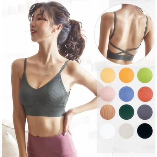 Tube Tops Women Crop Top Sexy Sports Lingerie Female Streetwear Seamless Tee Bra Sleeveless Bandeau Top For Woman Tank Camisoles