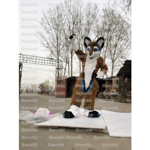 IN STOCK Unisex HUSKY DOG FURSUIT Mascot Costume Cosplay Party Dress Outfits Advertising Carnival Gifts