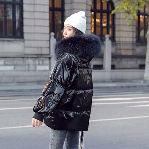 High Quality 90% White Duck Down Coats Parka For Womens 2021 New Winter Down Jackets Women Warm Hooded Down Parka Glossy Jackets