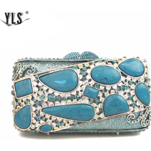 Женские синие клатчи Yilongsheng China At AliExpress