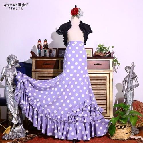 Spanish Flamenco Costume Performor Dress Women Girl Gyspy Ballroom Festival Performance Dance Wear DTT51