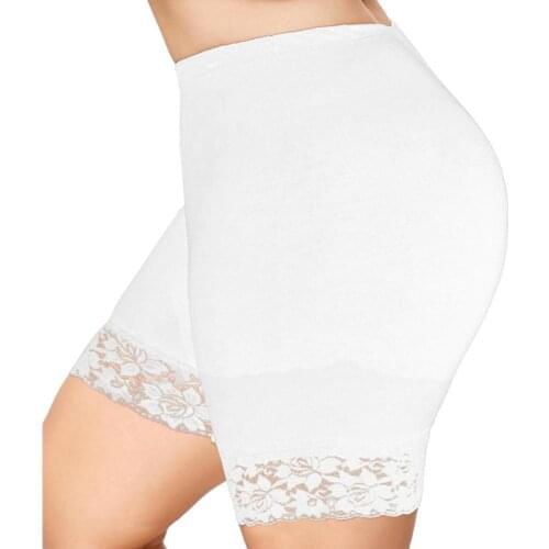 50%HOTWomen Fashion Sexy Lace Yoga Safety Shorts Mid Waist Underwear Sports Panties